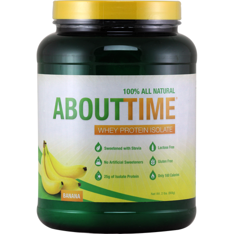 About Time Whey Protein Isolate Banana 2 lbs