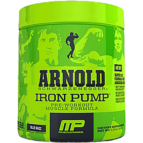 Arnold Series by MusclePharm Iron Pump Blue Razz 30 svg