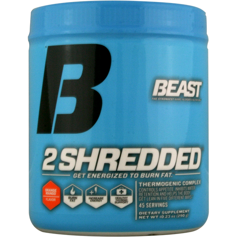 Beast Sports Nutrition 2 Shredded Orange Mango 45 svg