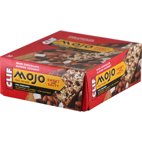 Clif Bar MOJO Sweet and Salty Dark Chocolate Almond Coconut 12 ct