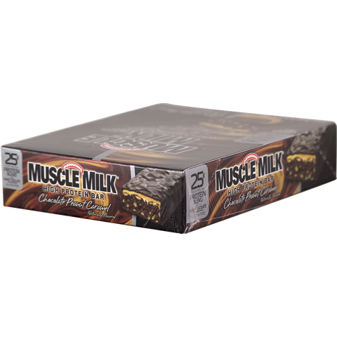 CytoSport Muscle Milk Bar Chocolate Peanut Caramel 8 ct*