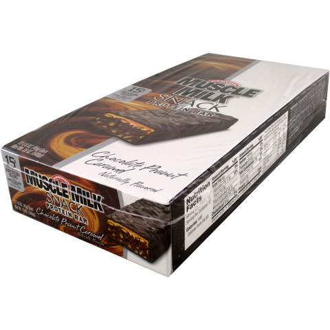 CytoSport Muscle Milk Snack Bar Chocolate Peanut Caramel 12 ct