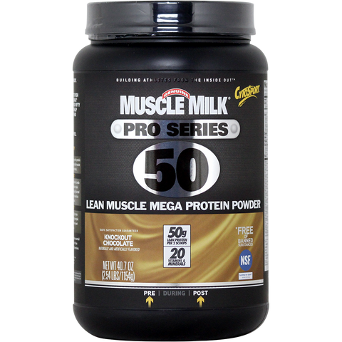 CytoSport Muscle Milk Pro Series 50 Knockout Chocolate 2.54 lbs