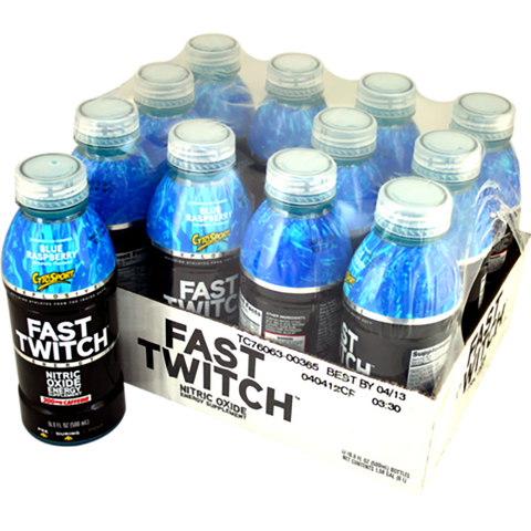 CytoSport Fast Twitch Blue Raspberry 16.9 oz 12 ct