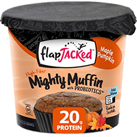 FlapJacked Mighty Muffin with Probiotics Cinnamon Apple 12 ct