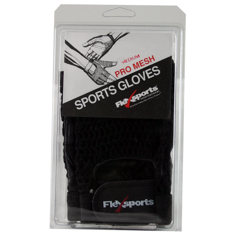 FlexSports International Pro-Mesh Gloves Black Large 1 pr*