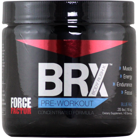 Force Factor BRX Pre-Workout Blue Raz 40 svg