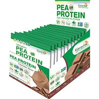 Growing Naturals Pea Protein Chocolate 12 ct Single svg pkg