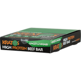 Kratos Foods High Protein Beef Bars Acai Berry 12 ct