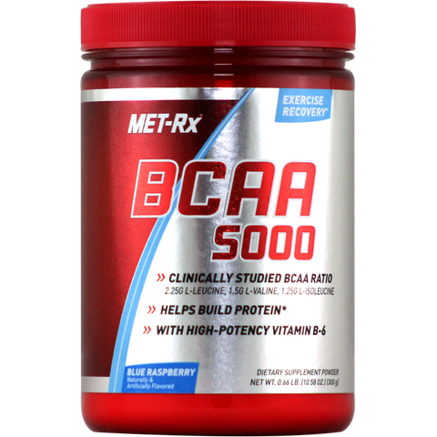 Met-Rx BCAA 5000 Powder Blue Raspberry 300 g