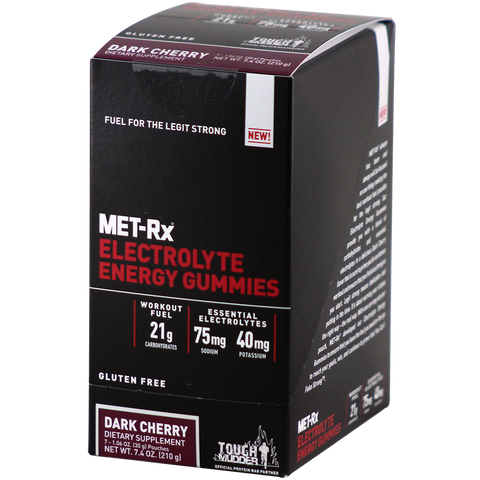 Met-Rx Electrolyte Energy Gummies Dark Cherry 7 ct Box