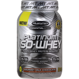 MuscleTech Essential Series Platinum 100% Iso Whey Gourmet Milk Chocolate 26 svg