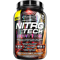 MuscleTech Nitro Tech Performance Series Night Time Triple Chocolate Milkshake 2lbs