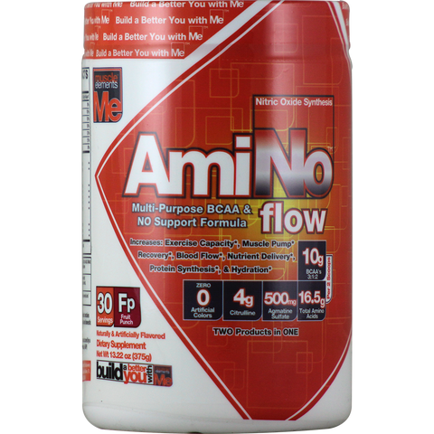 Muscle Elements AmiNo Flow Fruit Punch 30 svg