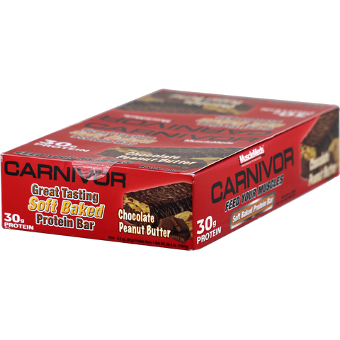 MuscleMeds Carnivor Bars Chocolate Peanut Butter 12 ct