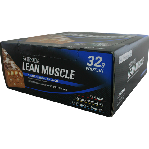 Forward Foods Detour Lean Muscle Bar Cookie Dough Caramel 12 ct