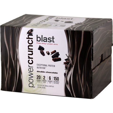 BioNutritional Power Crunch Blast Double Chocolate 12 ct 12 oz