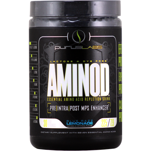 Purus Labs AminOD Blue Razz Lemonade 40 svg