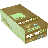 Squarebar Organic Protein Bar Chocolate Coated Almond Spice 12 ct