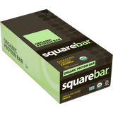 Squarebar Organic Protein Bar Chocolate Coated Almond Spice 12 ct