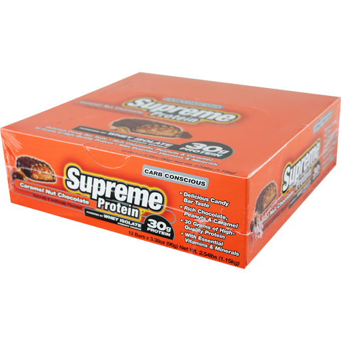 Supreme Protein Supreme Protein Bar Caramel Nut Chocolate 12 ct