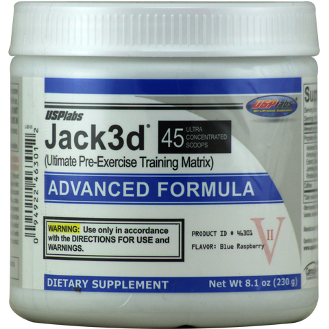 USPlabs Jack3d Advanced Blue Raspberry 230 g