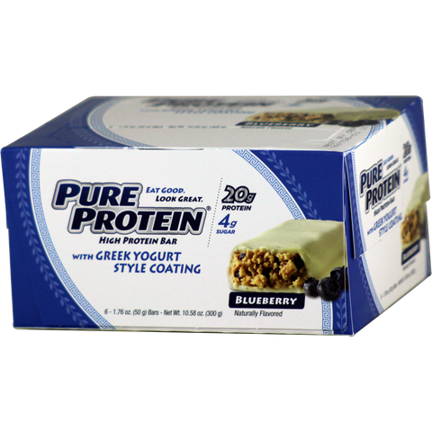 Pure Protein Greek Yogurt Bar Blueberry 50 g 6 ct